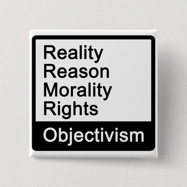 What Is Objectivism? Button (Front)