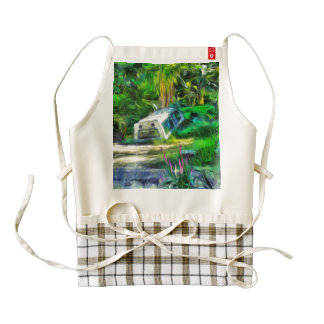 What is out of place zazzle HEART apron
