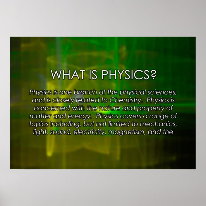 What is Physics? Poster