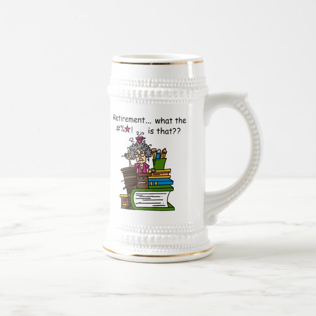 What is Retirement Humor Beer Stein (Right)