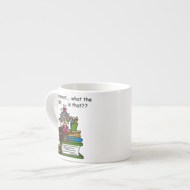 What is Retirement Humor Espresso Cup (Front Left)