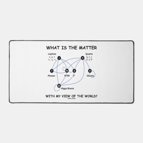 What Is The Matter My View World Particle Physics Desk Mat