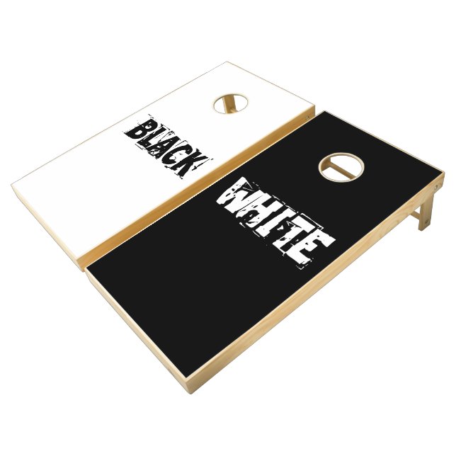 What is White is White Cornhole Set (Angled)