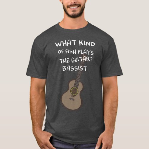 What kind of fish plays the guitar Bassist Premium T_Shirt