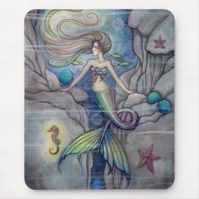 What Lies Beneath Mermaid Mousepad (Front)