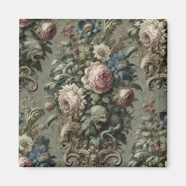 What Lies Beneath the Bloom – Gothic Victorian Magnet (Front)