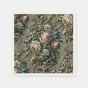 What Lies Beneath the Bloom – Gothic Victorian Napkins