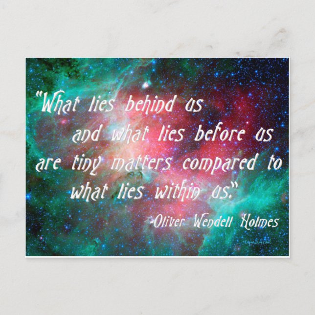 What lies within us postcard (Front)