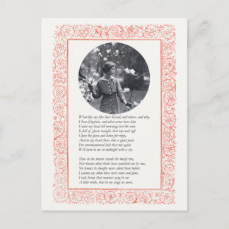 What Lips My Lips Have Kissed, And Where, And Why Postcard