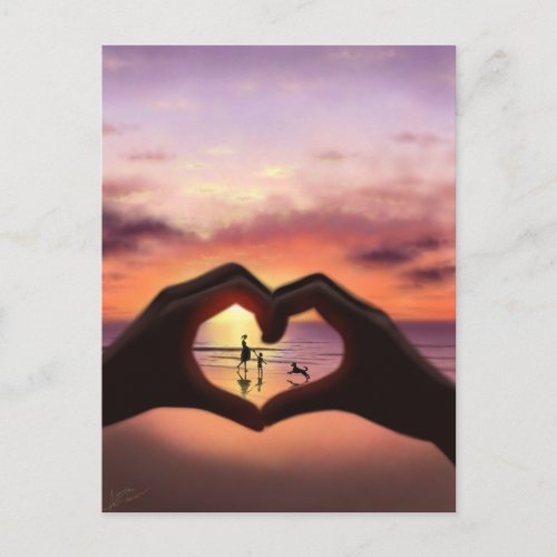 What Love Means To Me Postcard