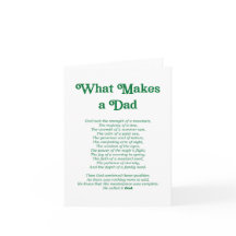 What Makes a Dad Poem Father's Day