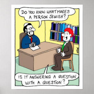 What makes a person Jewish Poster