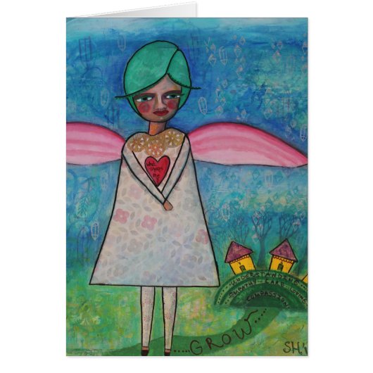 What Makes Me Grow Blank Card (Front)