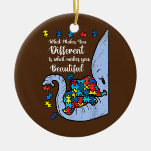 What Makes You Different Autism Awareness Kids Ceramic Ornament