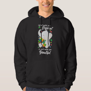 What Makes You Different Elephant Mom Autism Child Hoodie