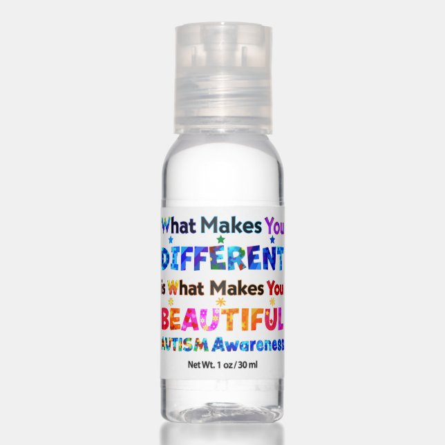 What Makes You DIFFERENT Is BEAUTIFUL Hand Sanitizer (Front)