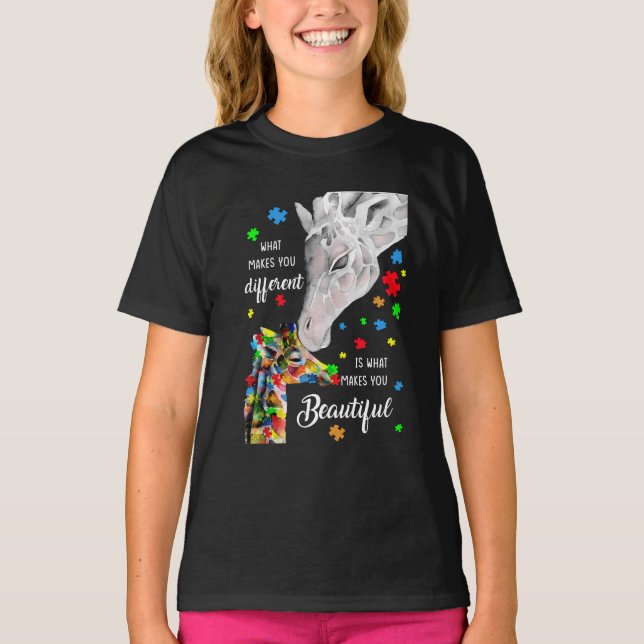 What makes you different is makes you beautiful T-Shirt (Front)