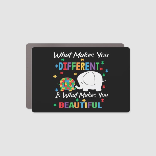 What Makes You Different Is What Makes You Beautif Car Magnet (Front)