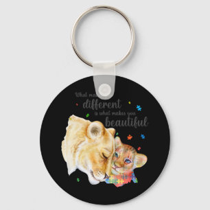 What Makes You Different Is What Makes You Beautif Keychain