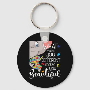 What Makes You Different Makes You Beautiful - Aut Keychain