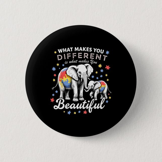 What Makes You Different Makes You Beautiful  Button (Front)