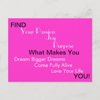 WHAT MAKES YOU Postcard