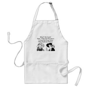 WHAT ME COOK? Funny Diva Ladies Chef Vintage Adult Apron