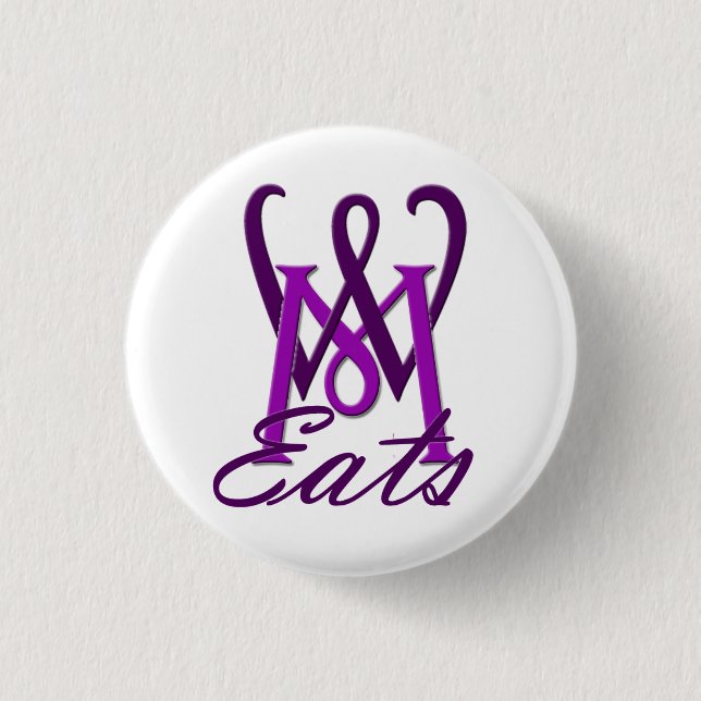 What Micky Eats Small Button (Front)