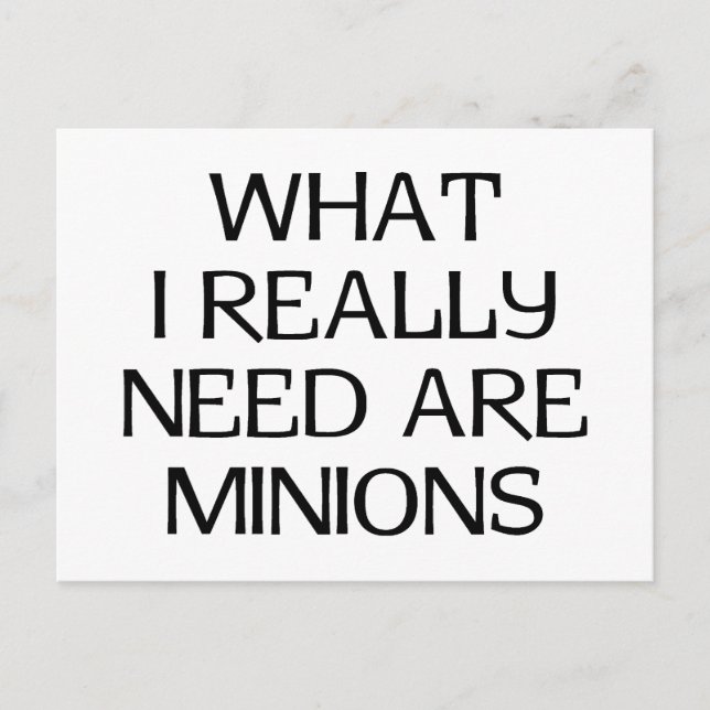 What Minions Postcard (Front)