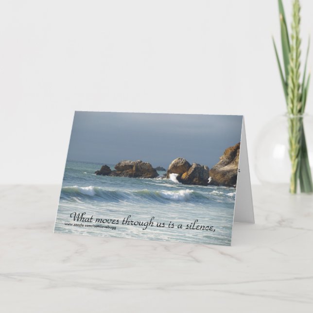 What moves through us is, Condolence Card (Front)