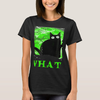 What Murderous Cat Holding Knife Halloween Costume T-Shirt