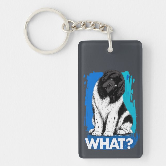 What Newf ( both front and back ) Keychain (Front)