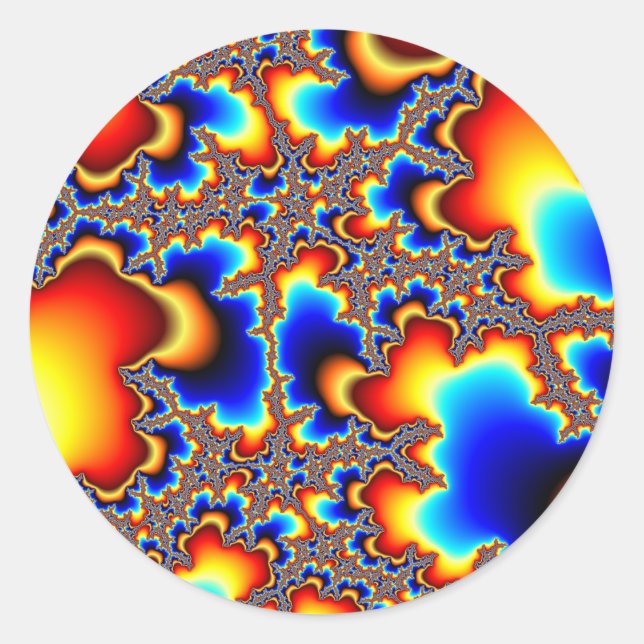 What Next - Fractal Classic Round Sticker (Front)