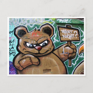 what night teddy postcard