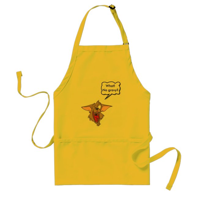 What! , No gravy? Adult Apron (Front)