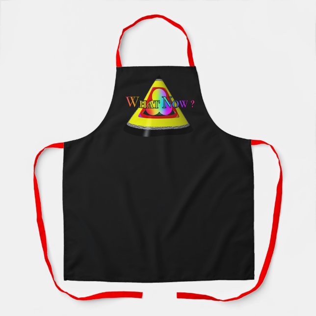 What Now? Black Apron (Front)