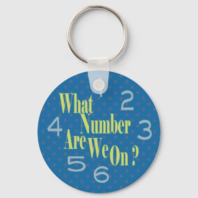 what number are we on blue with numbers keychain (Front)