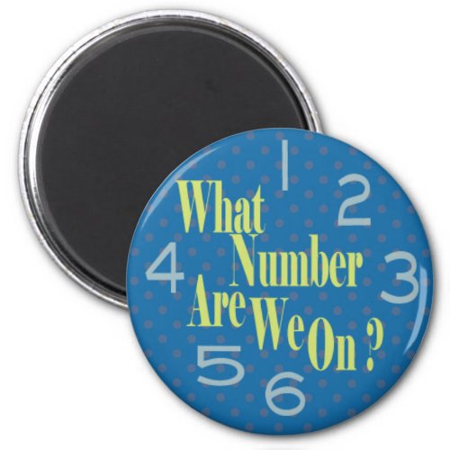 what number are we on blue with numbers magnet