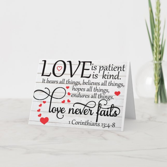 WHAT "OUR LOVE IS" ON "OUR" ANNIVERSARY CARD (Front)