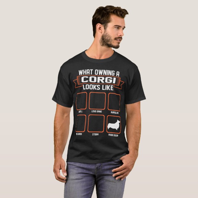What Owning Corgi Dog Looks Like Funny Tshirt (Front Full)