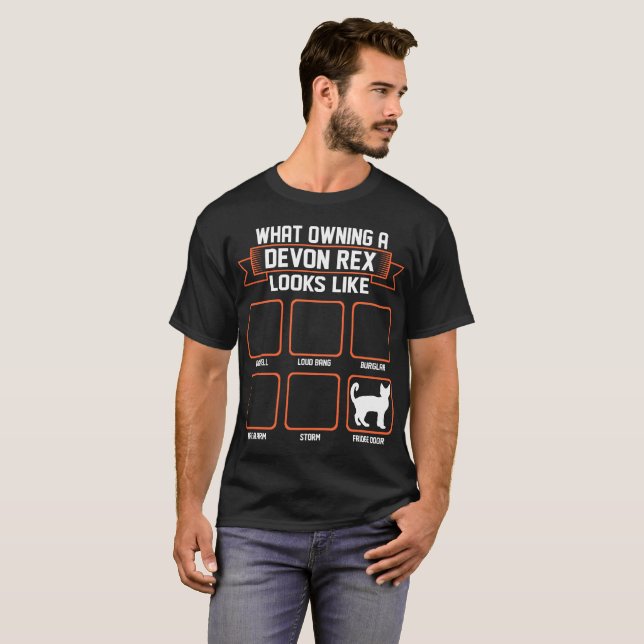 What Owning Devon Rex Cat Looks Like Funny Tshirt (Front Full)