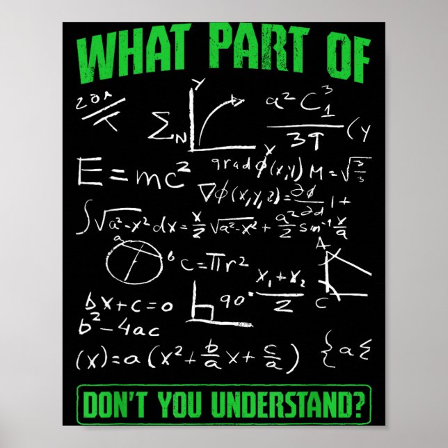 What Part Don't You Understand Engineering Student Poster (Front)