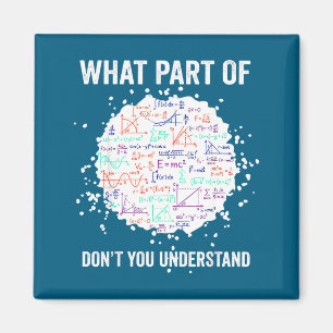 What part don't you understand funny math calculus magnet