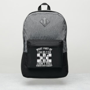 What Part of 1.d4 d5 2.c4 Don't You Understand Port Authority® Backpack