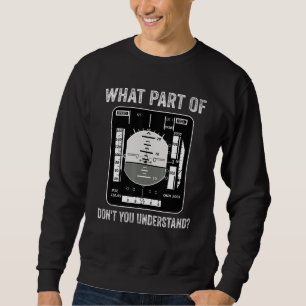 What Part Of Airplane Don't You Understand Pilot A Sweatshirt