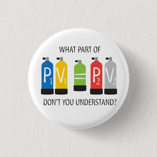 What Part of Boyle's Law Don't You Understand? Button (Front)