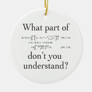 What Part of... Ceramic Ornament