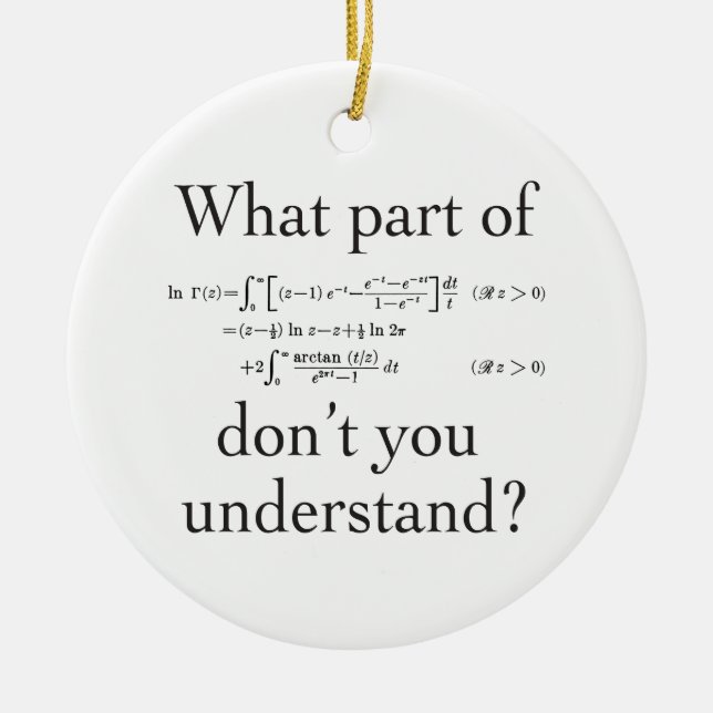 What Part of... Ceramic Ornament (Front)