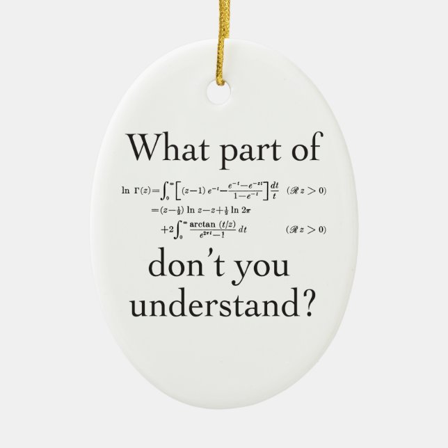 What Part of... Ceramic Ornament (Front)