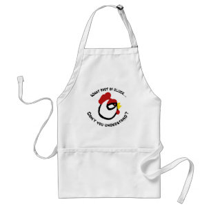 What part of Cluck... Adult Apron